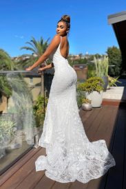 backless embelished wedding dress southport